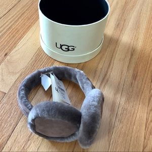 NEW UGGs earmuffs Stormy Grey Gray W/tags & box